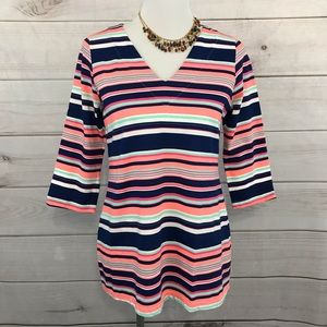 Haley and the Hound Pullover Top Size XS  Striped